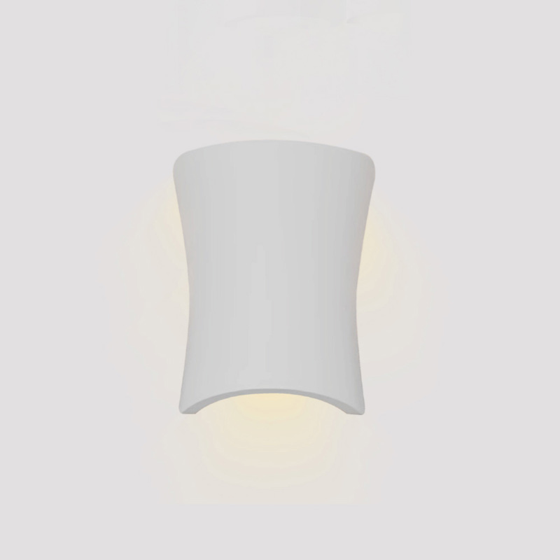 Inlight Επιτοίχιο φωτιστικό λευκό από γύψο 1xE14 21.5x28.5cm (43053-White)