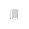 Inlight Επιτοίχιο φωτιστικό λευκό από γύψο 1xE14 21.5x28.5cm (43053-White) Inlight Epitoixio fotistiko lefko apo Gypso 1xE14 21.5x28.5cm (43053-White)