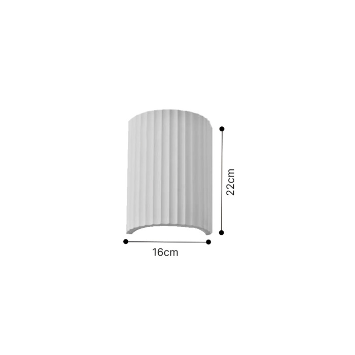 Inlight Epitoixio lefko fotistiko apo Gypso 2xGU10 16x22cm (43055-White)