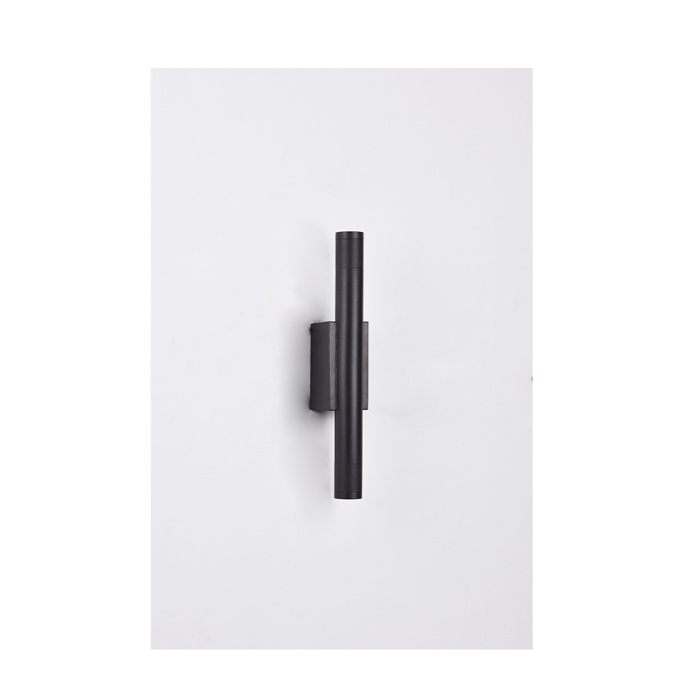 Inlight Epitoixio Fotistiko LED 2x5W 3000K se Mavri Apoxrosi apo Alouminio 30x6cm (43061-Black)