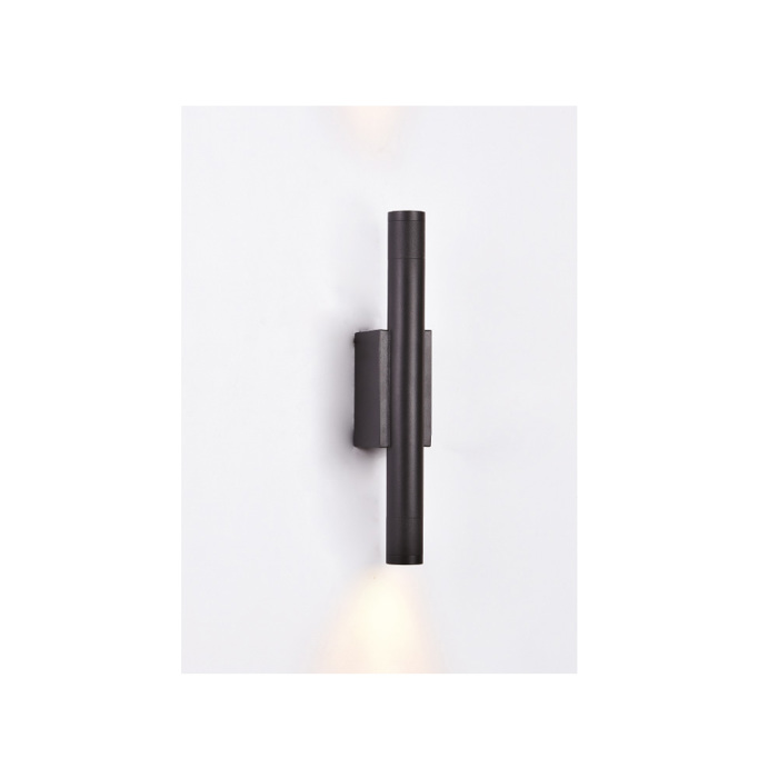 Inlight Epitoixio Fotistiko LED 2x5W 3000K se Mavri Apoxrosi apo Alouminio 30x6cm (43061-Black)