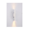 Inlight Epitoixio Fotistiko LED 2x5W 3000K se Lefki Apoxrosi apo Alouminio 30x6cm (43061-White)