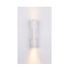 Inlight Epitoixio Fotistiko LED 2x5W 3000K se Lefki Apoxrosi apo Alouminio 30x6cm (43061-White)