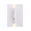 Inlight Epitoixio Fotistiko LED 2x5W 3000K se Lefki Apoxrosi apo Alouminio 30x6cm (43061-White)