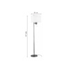 Inlight Epidapedio Fotistiko apo Xruso Metallo me Krustallo kai ufasmatino Kapelo 1xE27 F30x165cm (45030-Golden)