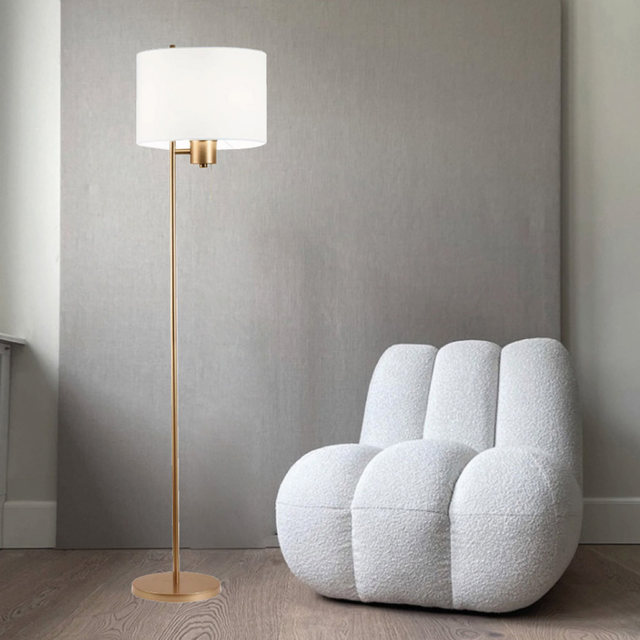 Inlight Epidapedio Fotistiko apo Xruso Metallo me Krustallo kai ufasmatino Kapelo 1xE27 F30x165cm (45030-Golden)