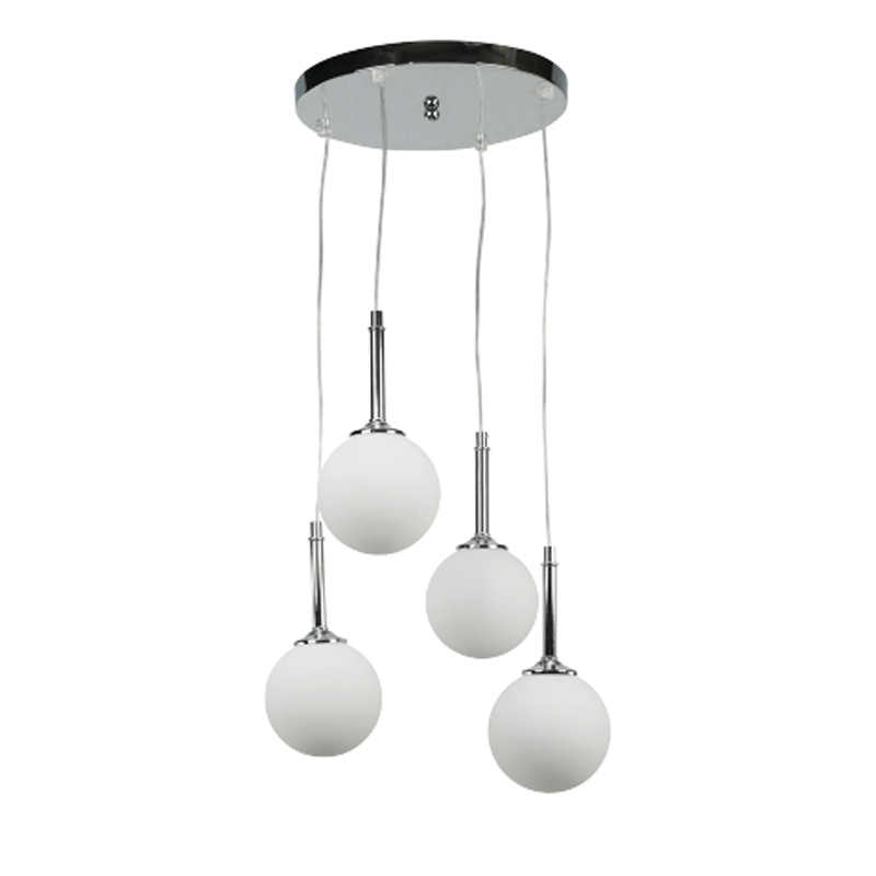 InLight Κρεμαστό τετράφωτο φωτιστικό από χρώμιο μέταλλο