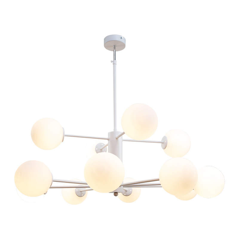 InLight Κρεμαστό Φωτιστικό Οροφής Δωδεκάφωτο από Λευκό 