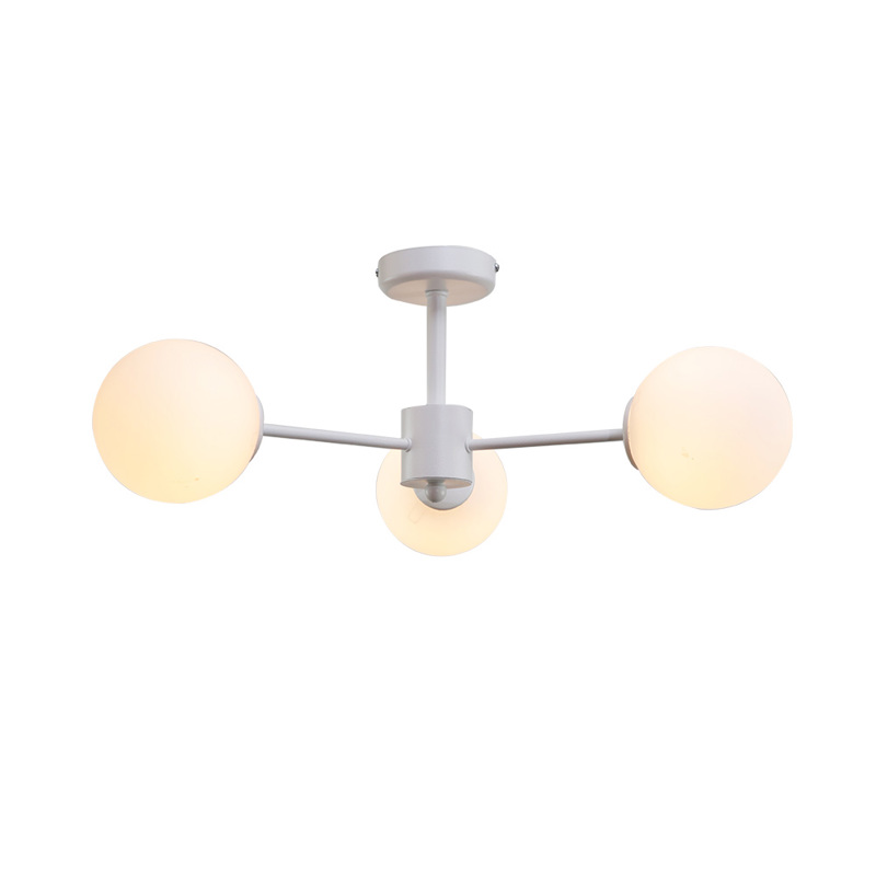 inLight - ΣΗΜΑΝΤΙΚΟ: Σε περίπτωση διαφοράς τιμής από το κατάστημα ισχύει παντα και μόνο η τιμή του καταστήματος InLight Κρεμαστό Φωτιστικό Οροφής Τρίφωτο από Λευκό Μέτ