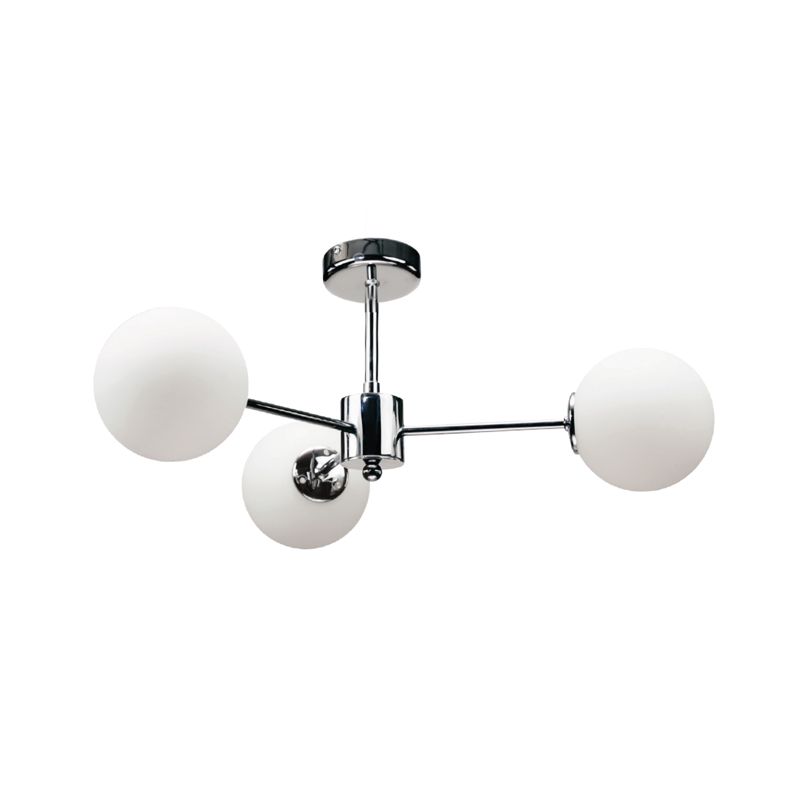 inLight - ΣΗΜΑΝΤΙΚΟ: Σε περίπτωση διαφοράς τιμής από το κατάστημα ισχύει παντα και μόνο η τιμή του καταστήματος InLight Κρεμαστό φωτιστικό από χρώμιο μέταλλο και λευκή