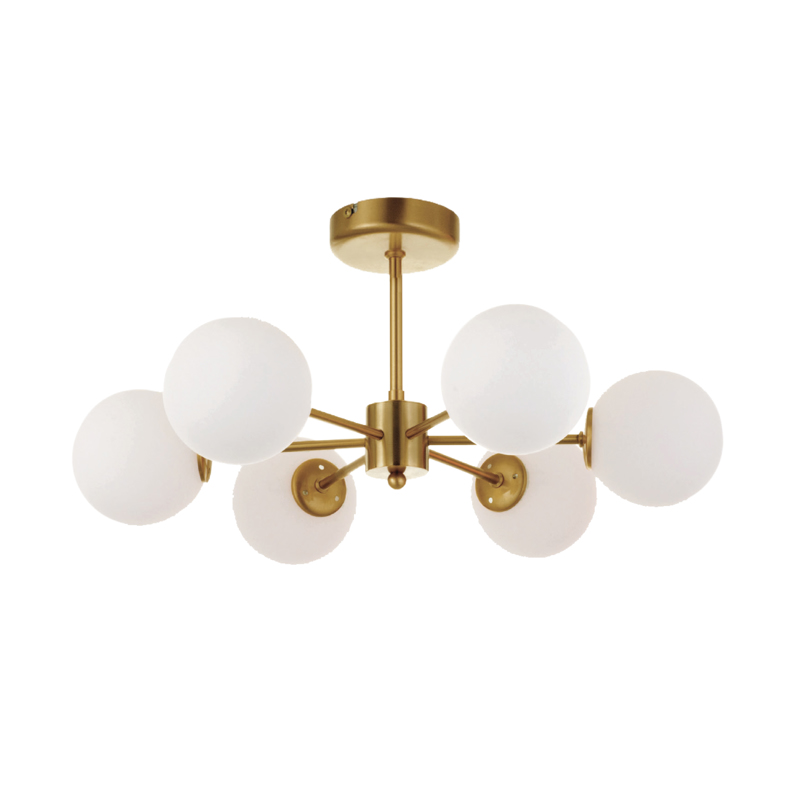 InLight Κρεμαστό φωτιστικό από χρυσό ματ μέταλλο και λε