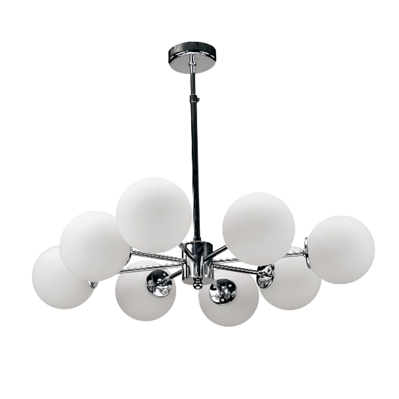 inLight - ΣΗΜΑΝΤΙΚΟ: Σε περίπτωση διαφοράς τιμής από το κατάστημα ισχύει παντα και μόνο η τιμή του καταστήματος InLight Κρεμαστό 8φωτο φωτιστικό από χρώμιο μέταλλο και