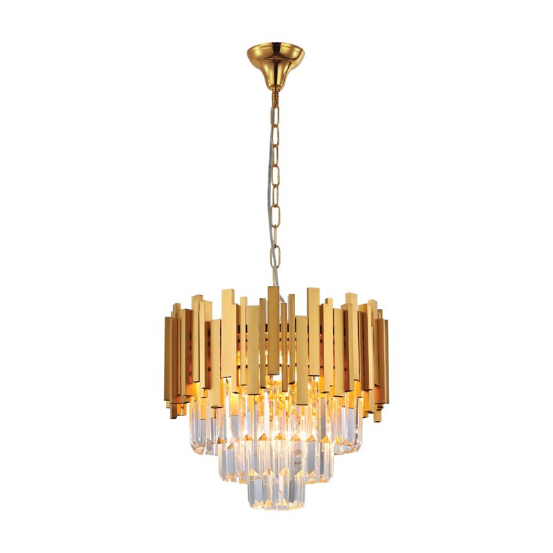 inLight - ΣΗΜΑΝΤΙΚΟ: Σε περίπτωση διαφοράς τιμής από το κατάστημα ισχύει παντα και μόνο η τιμή του καταστήματος InLight Κρεμαστό 4φωτο φωτιστικό από χρυσαφί αλουμίνιο