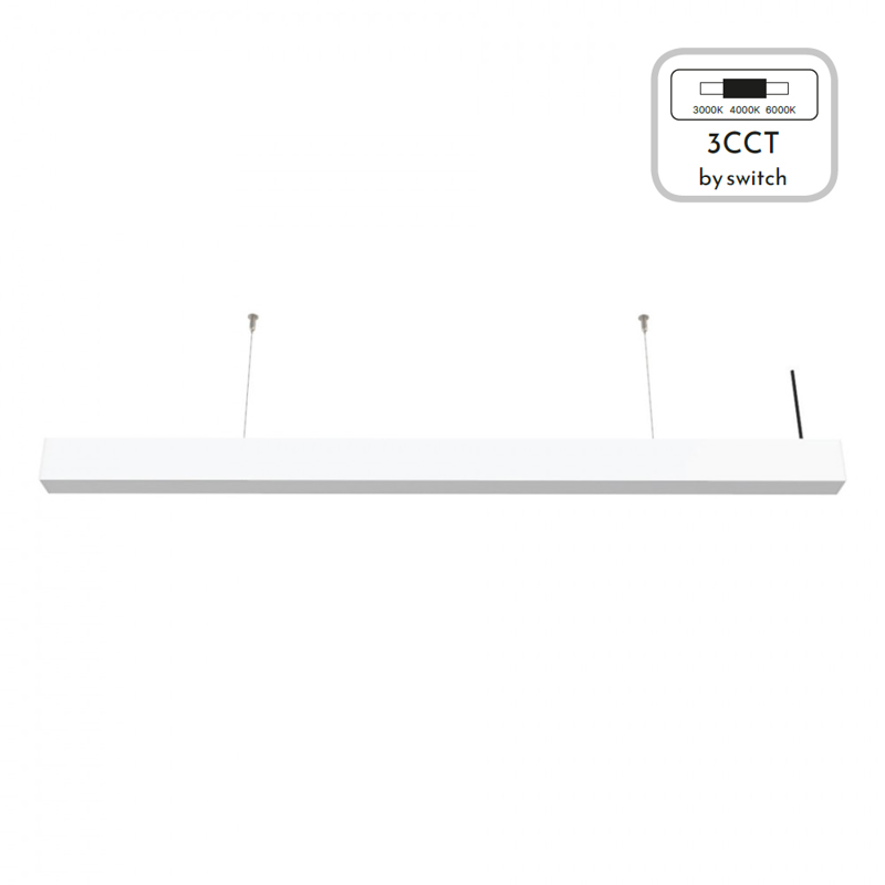 InLight Κρεμαστό Φωτιστικό LED 50W 3CCT (By Switch) Λευ