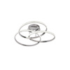 Inlight Plafoniera Orofis LED 52W 3CCT apo Xromio Alouminio kai Akruliko F60x17cm (6091-Chrome)