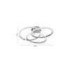 Inlight Plafoniera Orofis LED 52W 3CCT apo Xromio Alouminio kai Akruliko F60x17cm (6091-Chrome)