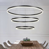 InLight Kremasto Fotistiko Orofis LED 100W 3CCT Mavro 6095-A-Black