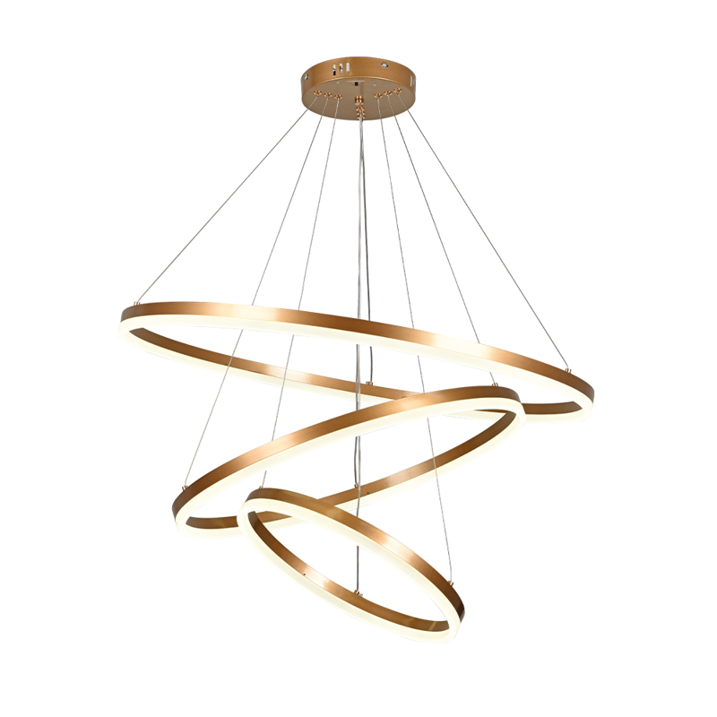 Φωτιστικά agiovlasitishome - ΣΗΜΑΝΤΙΚΟ: Σε περίπτωση διαφοράς τιμής από το κατάστημα ισχύει παντα και μόνο η τιμή του καταστήματος InLight Κρεμαστό Φωτιστικό LED 100W 3CCT Αλουμινίου Χρυ