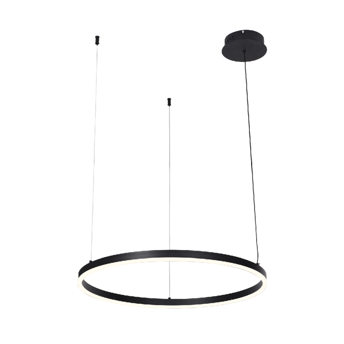 Inlight Κρεμαστό Φωτιστικό LED 45W 3CCT (by switch on base) Φ100cm (6095-AA-Black) Inlight Kremasto Fotistiko LED 45W 3CCT (by switch on base) F100cm (6095-AA-Black)