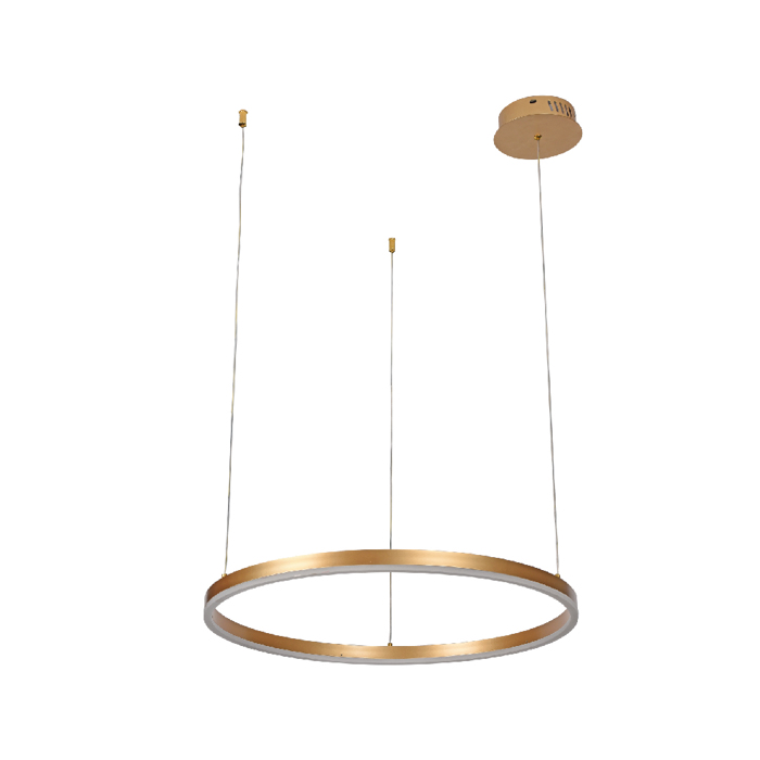 Inlight Κρεμαστό Φωτιστικό LED 36W 3CCT (by switch on base) Φ80cm (6095-AB-Golden) Inlight Kremasto Fotistiko LED 36W 3CCT (by switch on base) F80cm (6095-AB-Golden)