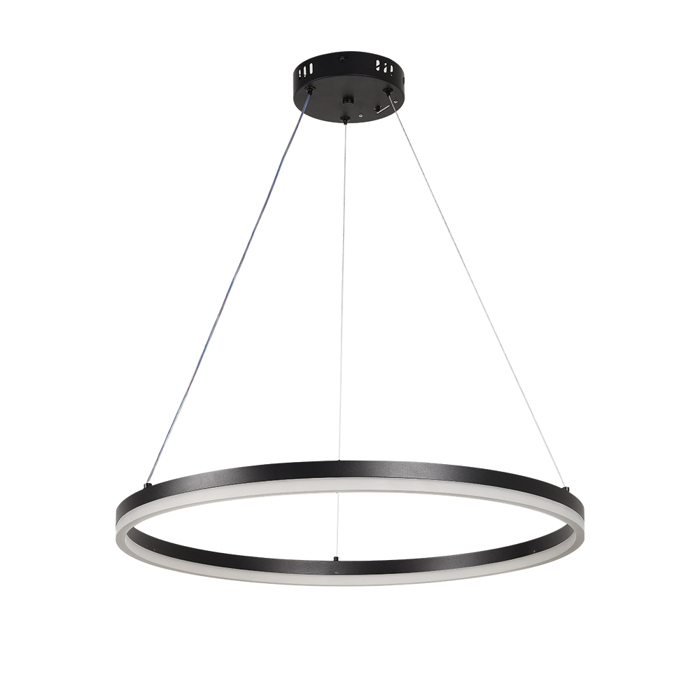 InLight Kremasto Fotistiko Orofis LED 45W 3CCT Mavro 6095-C-Black