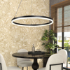 InLight Kremasto Fotistiko Orofis LED 45W 3CCT Mavro 6095-C-Black