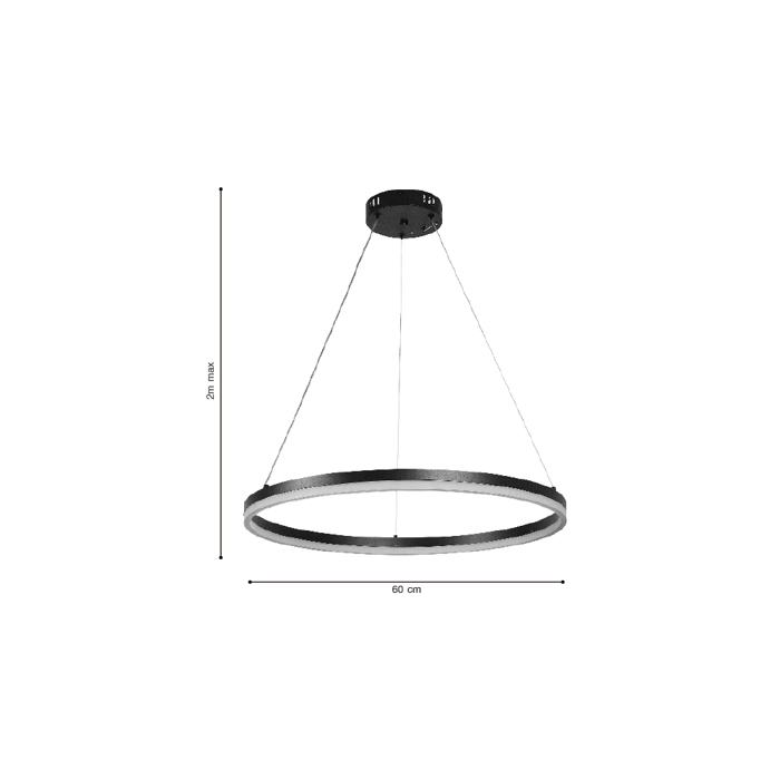 InLight Kremasto Fotistiko Orofis LED 45W 3CCT Xruso 6095-C-Golden