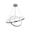 Inlight Kremasto Fotistiko LED 60W 3CCT Alouminiou Xromio 60cm (6102-Chrome)