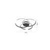 Inlight Plafoniera Orofis LED 100W 3CCT se Mavri Apoxrosi 95cm (6111-A)