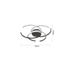 Inlight Plafoniera Orofis LED 46W 3CCT se Mavri Apoxrosi F60cm (6111-B)