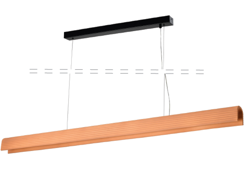 InLight Κρεμαστό Φωτιστικό Οροφής LED Γύψινο Terracotta