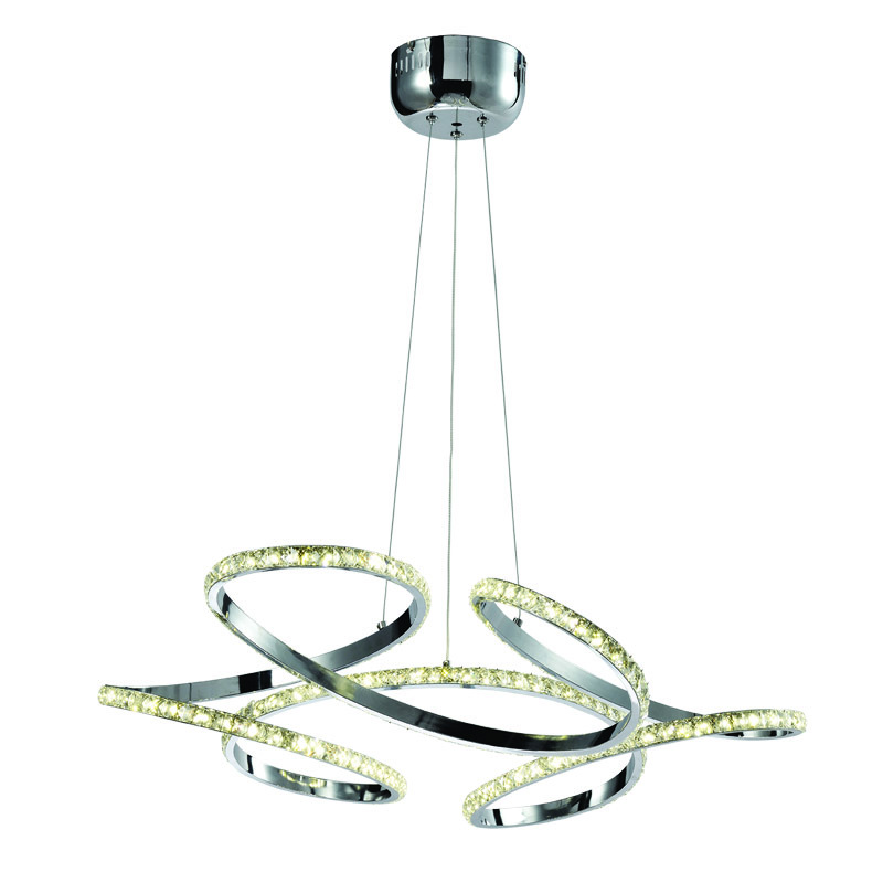 InLight Κρεμαστό φωτιστικό LED 85W 4000K από χρώμιο αλο