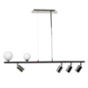 InLight Kremasto fotistiko apo xromio metallo kai lefki opalina 2XG9 kai 4XGU10110cm (6191-CH)