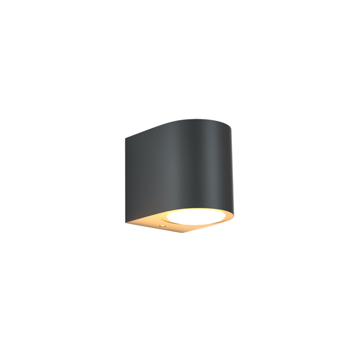 ItLighting Aplika Exoterikou Xorou 'Powell' 1xGU10 Anthraki 9x8cm 80200244