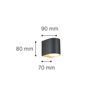 ItLighting Aplika Exoterikou Xorou 'Powell' 1xGU10 Anthraki 9x8cm 80200244