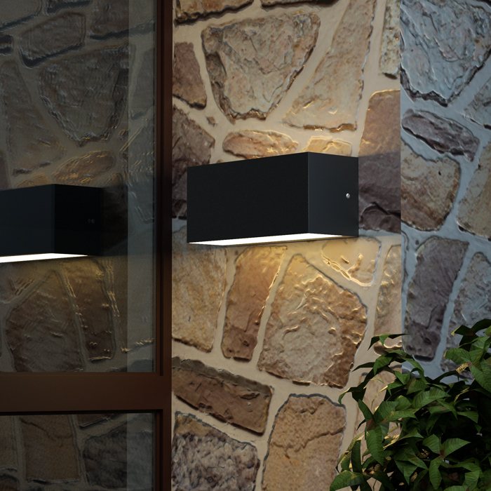 ItLighting Aplika Toixou Anthraki 'Martin' LED 12W 3CCT Up-Down 3000/4000/6000K 9X22cm 80200740
