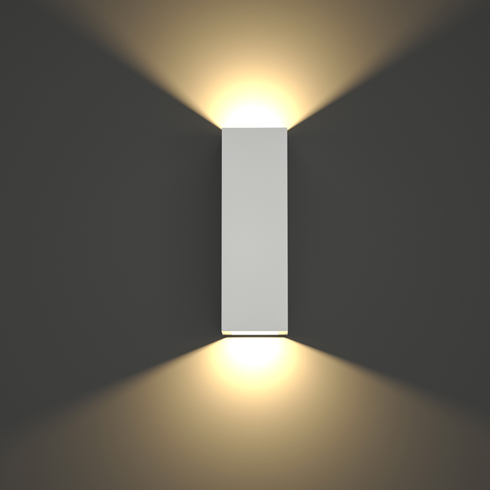 ItLighting Απλίκα Τοίχου Λευκή Up-Down 'Lanier' LED 5W/3000K με Ρυθμιζόμενη Δέσμη 12x4.1cm 80201021 ItLighting Aplika Toixou Lefki Up-Down 'Lanier' LED 5W/3000K me Ruthmizomeni Desmi 12x4.1cm 80201021