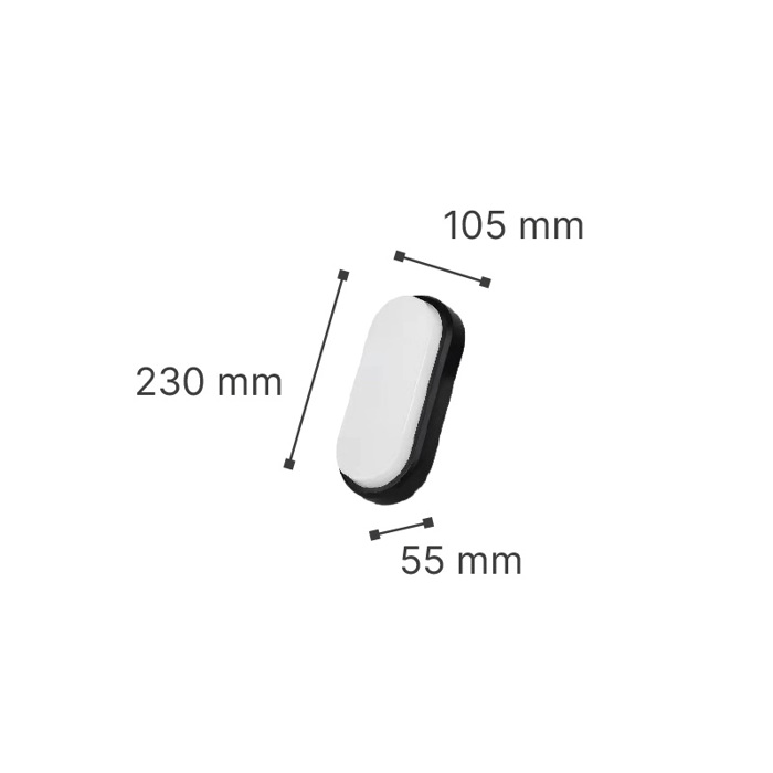 ItLighting Aplika Toixou Ex. Xorou 'Echo' Lefki LED 15W 3CCT 3000/4000/6000K 23x10.5cm 80202920