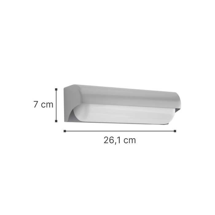 InLight Aplika Exoterikou Xorou se Anthraki Xroma Erie LED 10W 3000K 26.1x7cm (80203040)