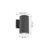 it-Lighting Spot Toixou Up or Down Candler E27 Exoterikou Xorou Ggri (80203734)