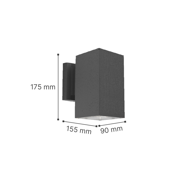 it-Lighting Fotistiko Toixou Elarbee 1xE27 Up or Down Lefko 15.5x9x17.5cm (80203824)