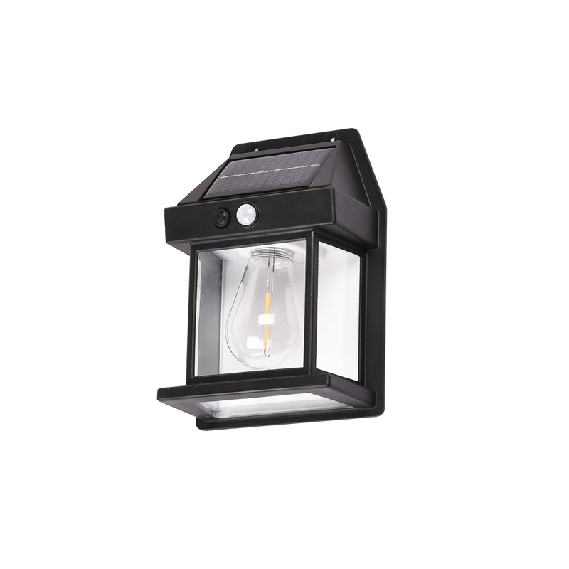 it-Lighting Φωτιστικό Τοίχου Faber LED 3W 3CCT Solar από PC Μαύρο 12x6x17cm (80204411S)