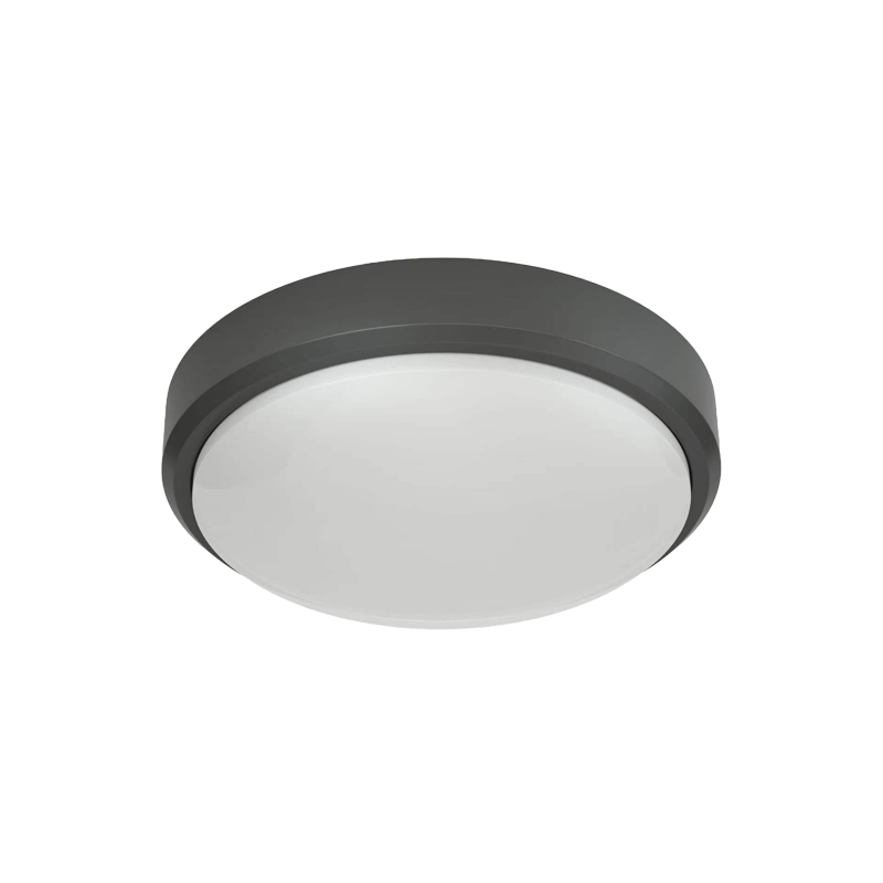 ItLighting Πλαφονιέρα Οροφής Εξ. Χώρου ‘Echo’ Ανθρακί LED 15W 3CCT 3000/4000/6000K Φ21x6cm 80300240