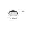 ItLighting Plafoniera Orofis Ex. Xorou 'Torch' Lefki LED 18W 3CCT 3000/4000/6000K 21x6cm 80300320