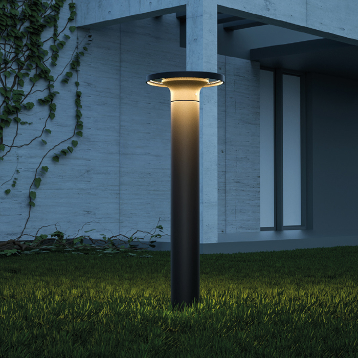 it-Lighting Fotistiko Dapedou Geneva LED 8W 3CCT Exoterikou Xorou Mavro (80400140)