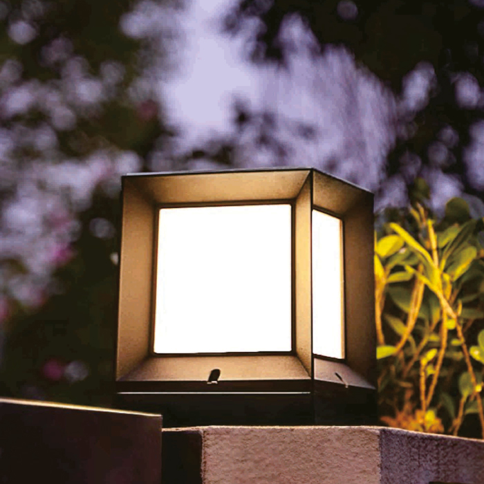 it-Lighting Fotistiko Exoterikou Xorou Caddo 1xE27 apo ABS Anthraki 20x20x25.5cm (80400414)
