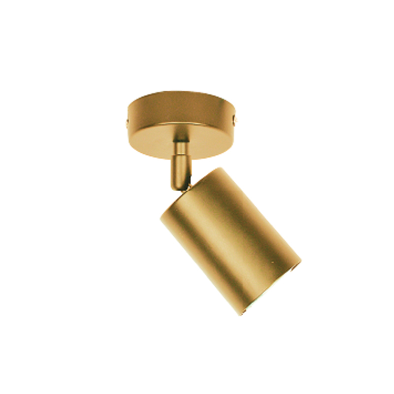 InLight Μεταλλικό σποτ οροφής/τοίχου από χρυσαφί μέταλλ