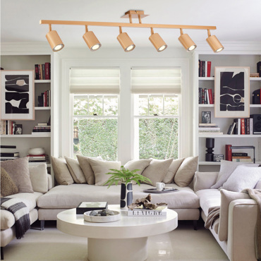 Inlight Επιτοίχιο Σποτ από Χρυσό Μέταλλο 6xGU10 110x22cm (9082-6)