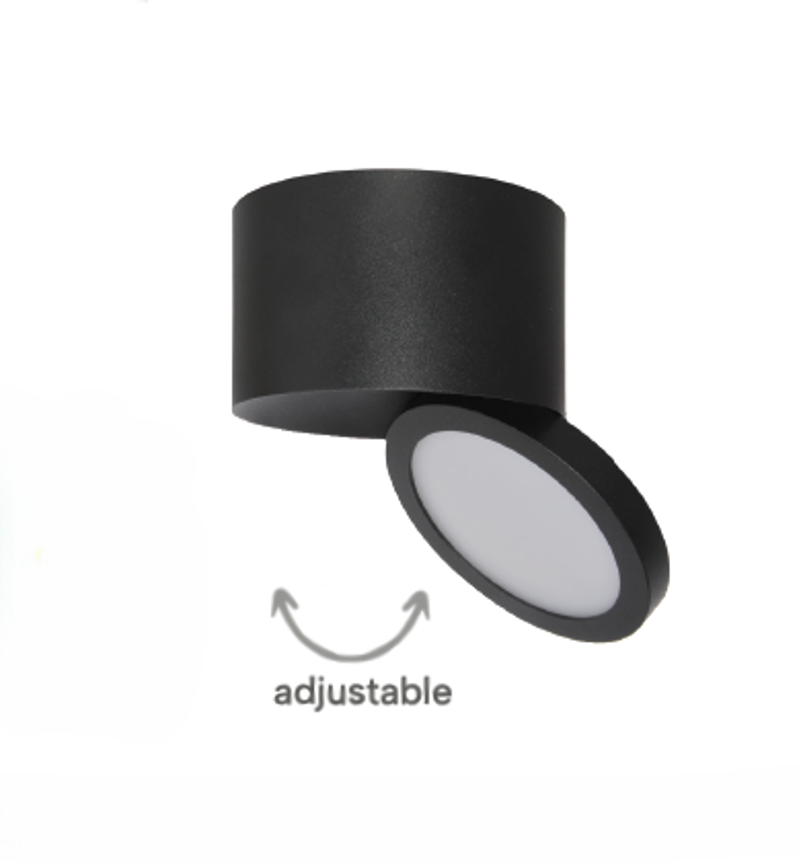 InLight Φωτιστικό Σποτ Οροφής LED 7W 3CCT 8.7x6cm Μαύρο