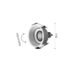 Inlight Downlight Spot GU10 se Mavri Apoxrosi 8cm (X0010-Black)